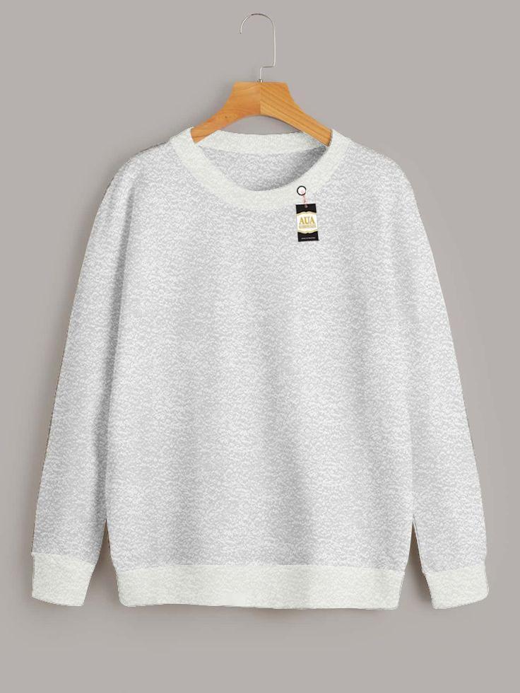 1 PC WOMEN STITCHED Plain sweat shirt