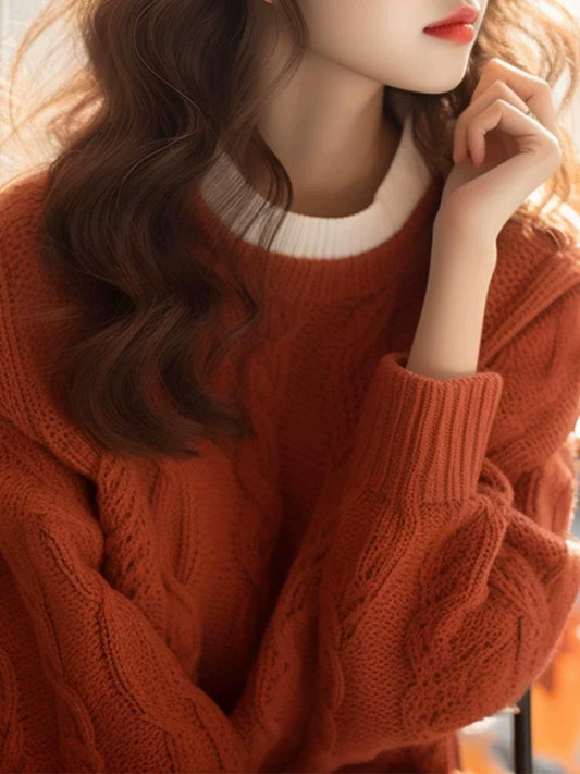 1 Pc Women Knitted Sweater