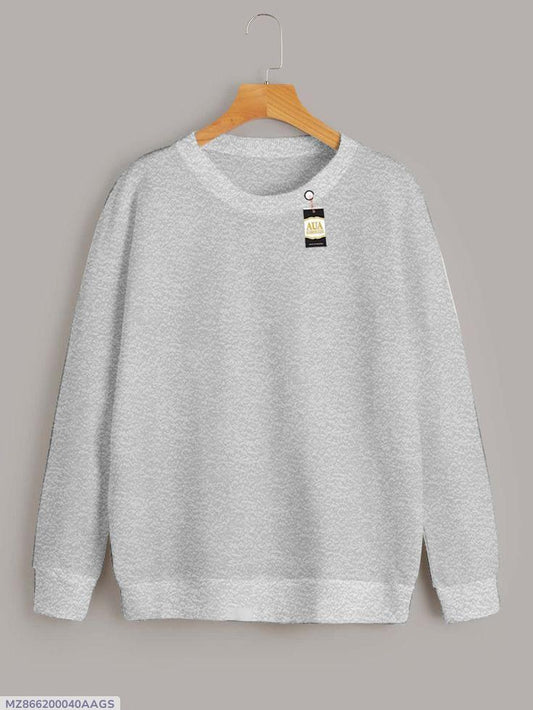 1 pc woman stitched plain sweat shirt